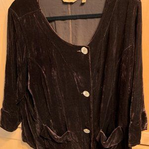Kleen Brown Velvet Jacket XL